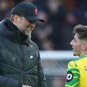 Jurgen Klopp exchanges words with Norwich City loanee Billy Gilmour after Liverpool's 3-1 Premier League win