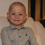 Hector Ives-Wilkinson, six, who has ended his nine-month course of chemotherapy after being diagnosed with leukaemia when he was just five