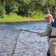 The exuberance of the catch - Bob Mortimer and Paul Whitehouse loving life in the river!
