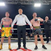 Ryan Walsh, right, returned to the ring with victory over Ronnie Clark
