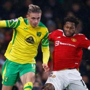 Przemyslaw Placheta made his first Premier League start for Norwich City against Manchester United