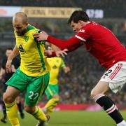 Teemu Pukki led the line for Norwich City in 1-0 reverse against Manchester United