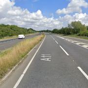 The A11 northbound near Attleborough was closed for about three hours following a crash.