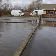 Flooding along the River Bure at Wroxham on January 19 this year. More rain is expected over the next few days.