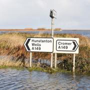 Cley flooding in 2013