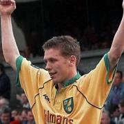 Craig Bellamy celebrates a 1-0 win at Grimsby in April 1999 during his Norwich City days Picture: Archant library