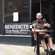 Richard Bainbridge outside Benedicts in Norwich. The restaurant holds three AA Rosettes.