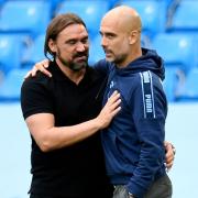 Manchester City manager Pep Guardiola and Norwich City boss Daniel Farke have formed a close bond.