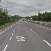 Emergency services have been called to the A47 near Blofield.