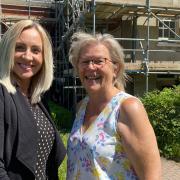 Sonja Chilvers, director of operations, and Louise Jordan-Hall, chair of Norfolk and Waveney Mind, at Churchman House, Norwich, one of five proposed mental health hubs.