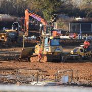 Construction work to build up to 550 homes in Postwick between the Broadland Business Park and the NDR
