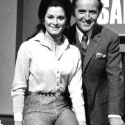 Nicholas Parsons and hostess Jennifer Cresswell, on Sale of The Century Picture: ARCHIVE