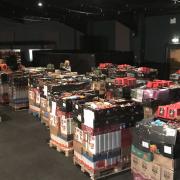 Palettes of food have been delivered to help make thousands of meals and packages to be delivered across Norfolk by Soul Foundation. Picture: Soul Foundation