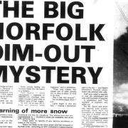 The big Norfolk dim-out mystery. Date: 29 Nov 1980. Picture: EN Library