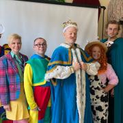 The cast of Norwich Theatre Royal's Jack and the Beanstalk pantomime got together in London for a photo shoot to mark 100 days before the first performance