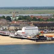 An aerial view of Great Yarmouth where Liam Brindle has been banned from entering after admitting drugs offences