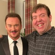 Scott Greengrass met Russell Watson during the interval at his show in Norwich on Friday night.