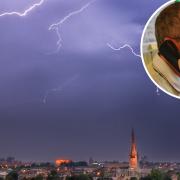 Phil Garner (inset) is leaving Weatherquest meaning the city is on the hunt for a new weather expert