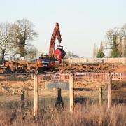 Diggers starting work on new homes around Postwick