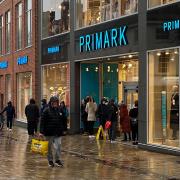 Only a couple of shoppers could be spotted at Primark