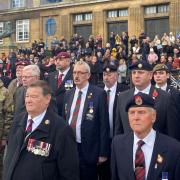 The Remembrance Sunday 2021 parade in Norwich which was organised by military groups