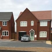 Some of the new homes in Festival Park, Easton
