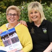 Lisa Neal, left, who has put together a calendar in aid of Cancer Research as she recovers from skin cancer. With her is Tracey Moore, landlady at the Railway Tavern in Poringland, who is also in the calendar.
