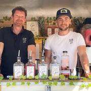 Paul Dunnett and Nev Leverett of Home Farm Gin in their new mobile bar - Picture: Home Farm Gin