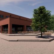 The proposed new teaching block at Hethersett Academy