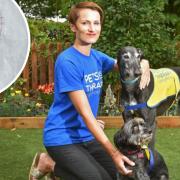 Hannah Colbourn will miss her rescue greyhound Todd, as will pupils at Avenue Junior School