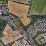 The proposed site of the nine new homes in Rackheath