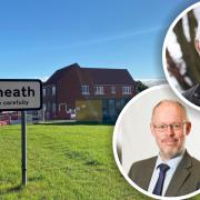 Plans for a new medical centre in Rackheath have moved a step closer. Inset: Broadland district councillors Fran Whymark and Martin Murrell