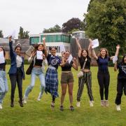 Norwich High School for Girls pupils celebrate their GCSE results