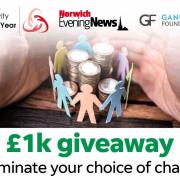 Nominate your local charity of the year to be in with a chance of winning £1,000