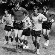 Norwich City footballers had to raise endurance levels  far higher for pre-season training on the testing slopes of Mousehold Heath. Manager Ron Saunders barked “jump to it!” after welcoming ‘ em back with a gentle “jargon” session