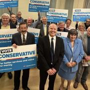 Conservative candidate Nick Rose (front, centre) has spoken about his priorities for Norwich North
