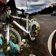 A tribute bike was left outside Oxford Parkway railway station after the death of cyclist El Len Tham, also known as Ellen Moilanen