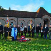 A service was held at St Faith's Crematorium as a cherry tree was planted in memory of local prisoners of war