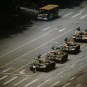 Stuart Franklin's 'The Tank Man' stopping the column of T59 tanks in Tiananmen Square, Beijing on June 4, 1989 Image: Magnum Photos