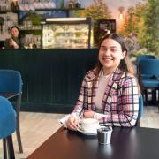 Lana Drozdova, manager, inside the new Eagle's Coffee Bar in Norwich Picture: Denise Bradley