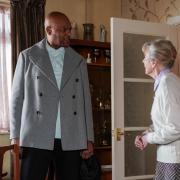 George and Gloria Knight (played by Colin Salmon and  Elizabeth Counsell) in the March 11 EastEnders episode