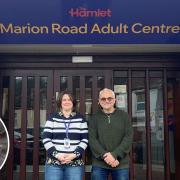 The Hamlet charity has had new CCTV installed thanks to a donation after one of its minibuses was broken into. Inset: Ellie Coulson, chief executive of The Hamlet, and Rob, from BrownTech IT Services, who installed the CCTV