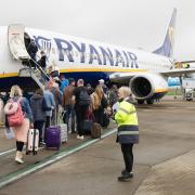 The first Ryanair flights have taken off from Norwich Airport