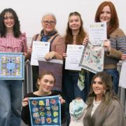 Winners of the Helen Hoyte Award for 2nd Year BA (Hons) Textile students scarves will be on display at the event