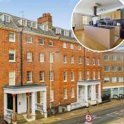 An apartment in a grade II listed mansion block is on sale with Starkings and Watson for £375,000
