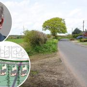 Plans to build 10 homes on land overlooking the Wensum have been rejected. Inset: District and county councillor for Taverham, Stuart Clancy
