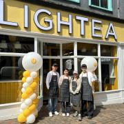 Lightea has opened in White Lion Street in the city. From left: Sheng Li, owner, with Susan, Mallory Bircham (manager) and Patrick