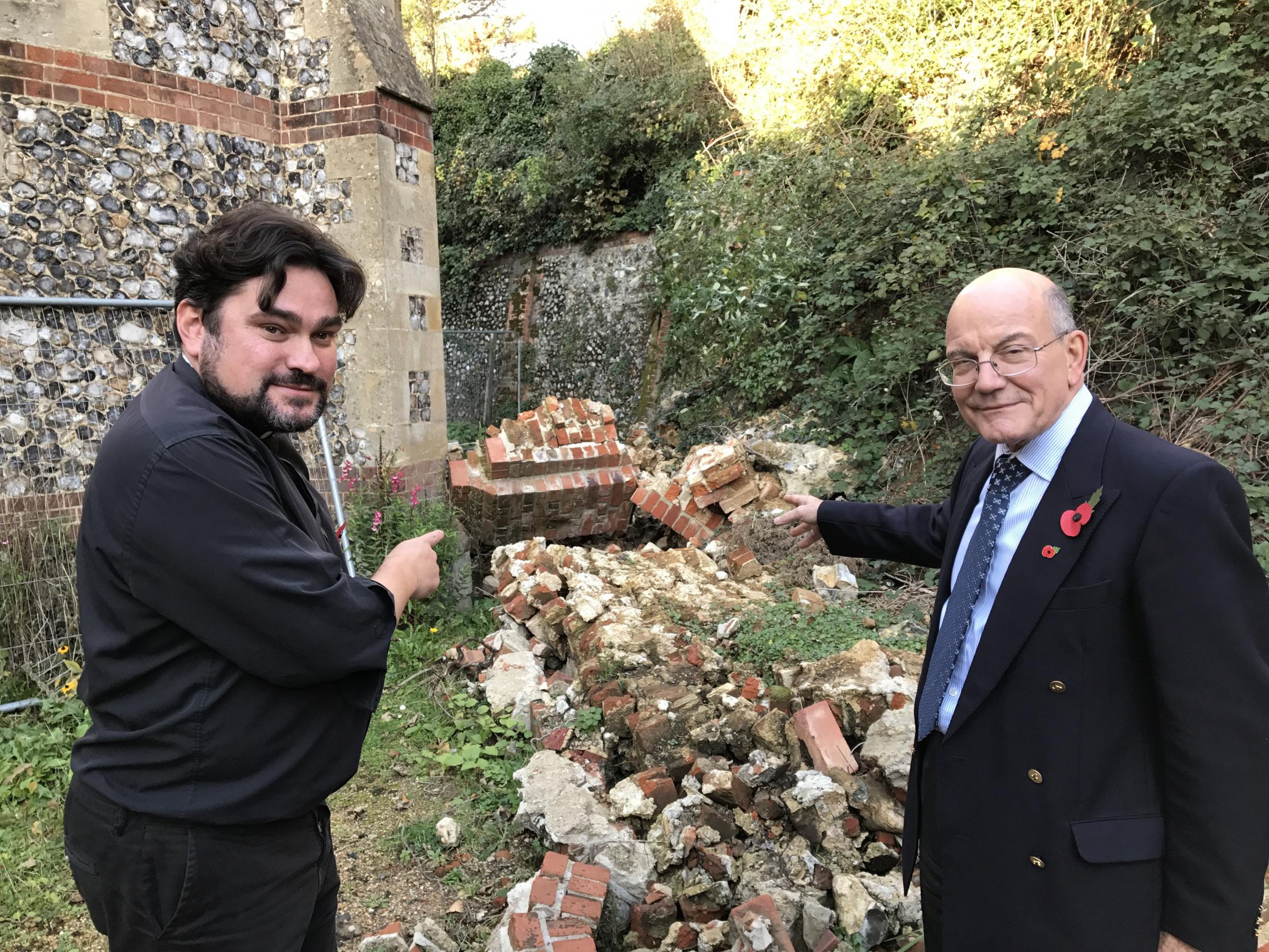 Church gets green light to restore wall dating back to 19th century