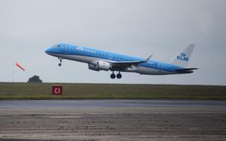 KLM operates flights from Norwich Airport to Amsterdam.