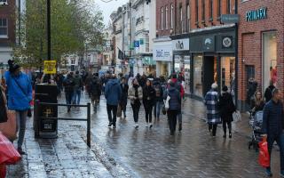 People shopping on Black Friday at Gentleman's Walk in Norwich. Picture: Danielle Booden